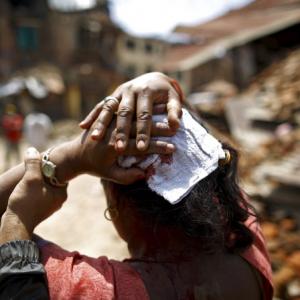 Photos: 42 killed in Nepal quake, 17 dead as tremors jolt India