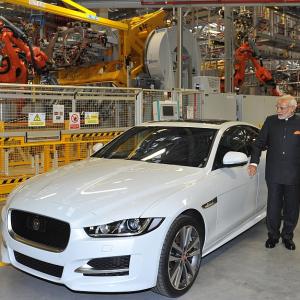 Modi tours Tata Motors' Jaguar Land Rover plant