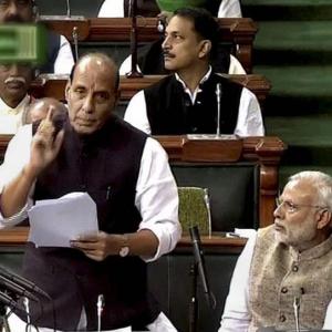 Rajnath says 'secularism' misused; Sonia raises 'intolerance' debate
