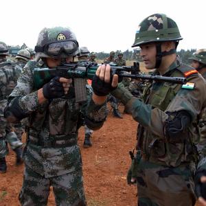 PIX: India and China in 'hand-in-hand' combat!