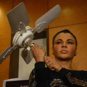 Rakhi Sawant's solution to stopping suicides: Remove ceiling fans, use AC!
