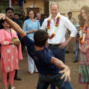 PHOTOS: Wills-Kate start off their India visit on a six!