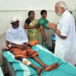 PM visits site of Kerala temple fire, pledges Centre's help