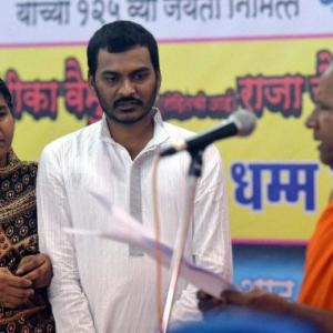 Rohith Vemula's mother and brother embrace Buddhism