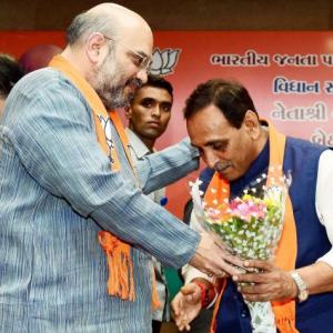 Rupani to be Gujarat CM; Nitin Patel his deputy