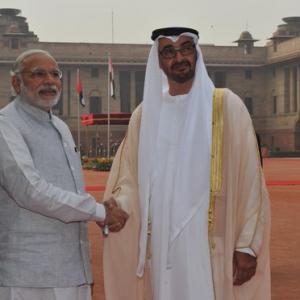 Abu Dhabi's Crown Prince meets Modi