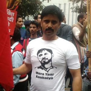 PHOTOS: Wearing 'Kanhaiya' T-shirts, students march for JNU leader's release