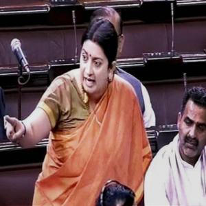 Smriti faces-off against Mayawati in Rajya Sabha again