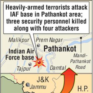 4 terrorists, 2 soldiers killed in terror attack at Pathankot Air Base