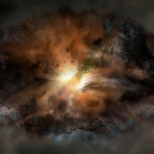 Universe's most luminous galaxy is ripping itself apart