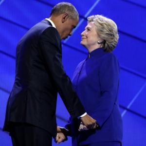 From 'likable enough' to lovefest: Obama and Clinton through the years