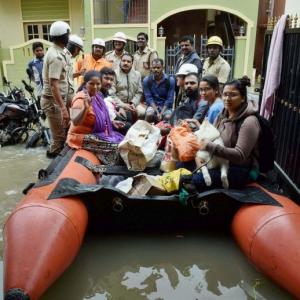 In drenched Bengaluru, boats are out on the streets