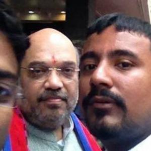 Kanhaiya's 'attacker' greets Amit Shah in Pune