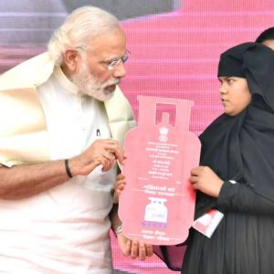 Modi launches scheme to provide free LPG connections to poor