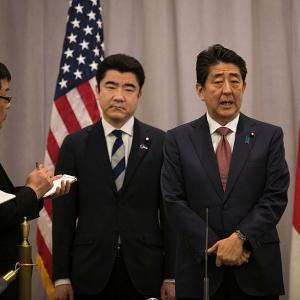 Japanese PM Abe meets Donald at Trump Towers