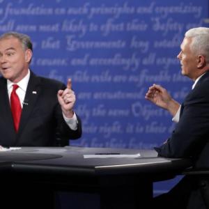 'Thought of Trump as Prez scares us to death': Kaine, Pence clash in VP debate