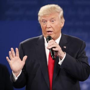 Trump introduces women 'raped by Bill Clinton' to press before debate