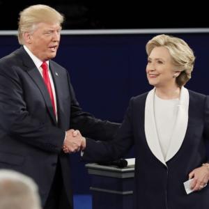 The high points in second Trump-Clinton face-off