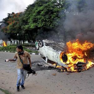 PHOTOS: Punjab, Haryana burn as Dera followers go on rampage