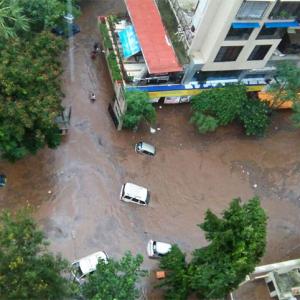 WATCH: Flood waters wash away cars in Mumbai's Shantivan