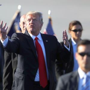 'Blame him': Trump tweets attack on judge who halted travel ban
