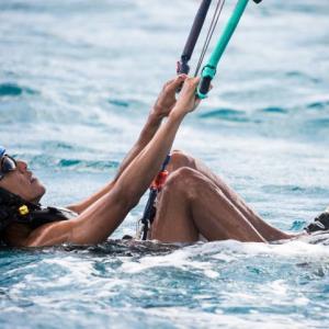 Gone with the wind: 'Chill' Obama kite-surfs with Richard Branson