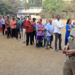 55% voting in Mumbai; CM thanks people for 'record' turnout