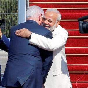 Modi begins 'groundbreaking' visit, Netanyahu says 'historic'