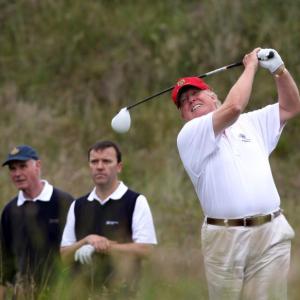 Teeing off like Trump! US president's golf clubs up for auction