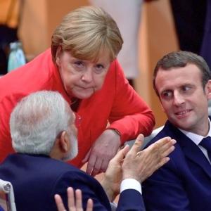 PHOTOS: From Merkel to Macron, Modi meets them all