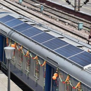 India gets its first solar-powered train