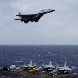 PHOTOS: India, US and Japan's war games in the Bay of Bengal