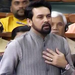 After being warned, Anurag Thakur apologises for mobile use in Parliament