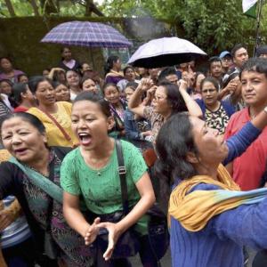 Rajnath Singh appeals for peace as GJM supporters take out silent protest