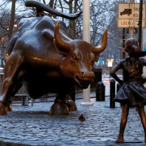 When Fearless Girl' stared down Wall Street's 'angry bull'