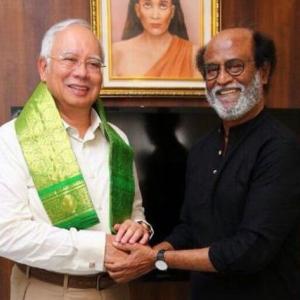 Malaysian PM Razak meets Rajinikatnh on Chennai visit