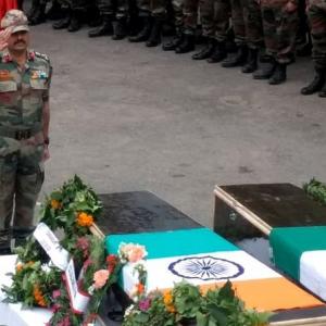 Army, BSF bid farewell to martyred soldiers