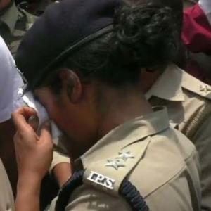 Caught on camera: BJP MLA shouts at female IPS officer, reduces her to tears