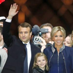 'New page of our history has turned': Macron marches to French presidency