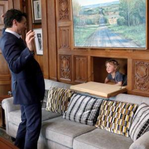 PHOTOS: Justin Trudeau's son joining him at work is oh-so-cute!