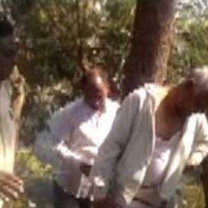BJP corporator tied to a tree, thrashed over demolition of a slum