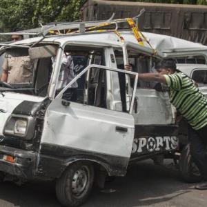Delhi: 7-yr-old killed, 17 kids injured as tanker hits school van