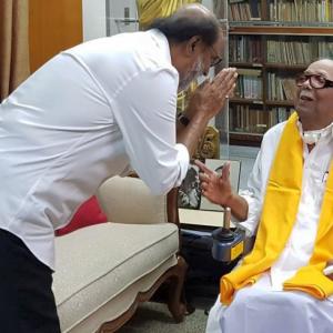 Rajinikanth meets Karunanidhi