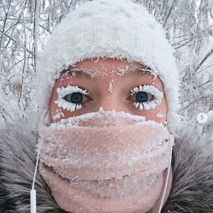 The Russian village where even eyelashes freeze!