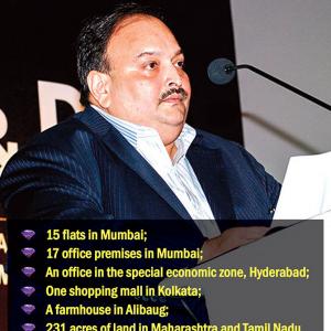 So how much has ED seized from Modi and Choksi?