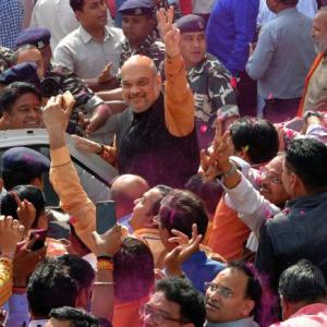 PHOTOS: Celebrations begin as BJP ousts Tripura's Sarkar