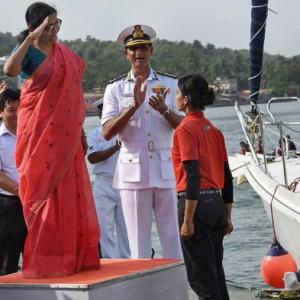 PHOTOS: Navy girls reach home after travelling around globe