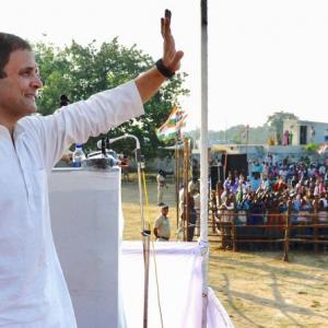 Surveys give majority to Congress in Rajasthan, edge in MP