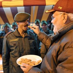 PM celebrates Diwali with soldiers near India-China border