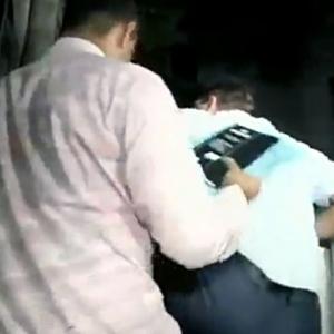 WATCH: CBI team jumps wall to enter PC's house